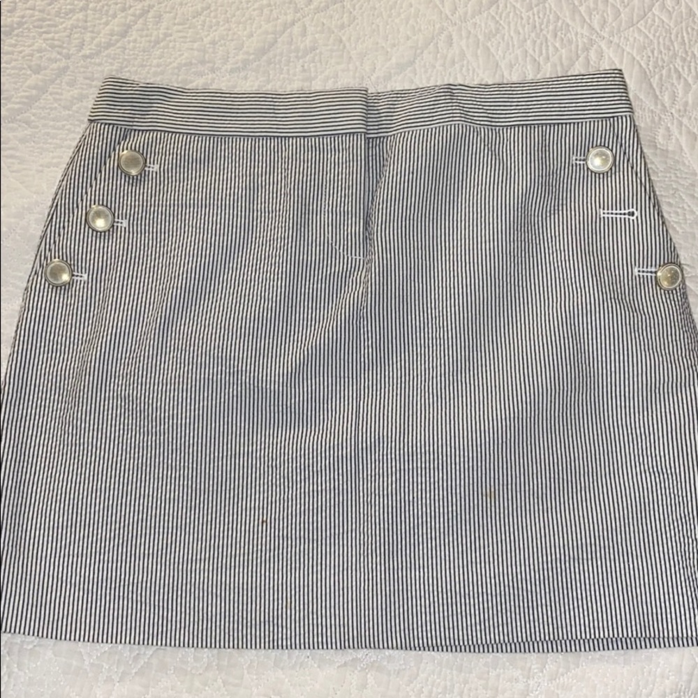 J.Crew Seersucker skirt